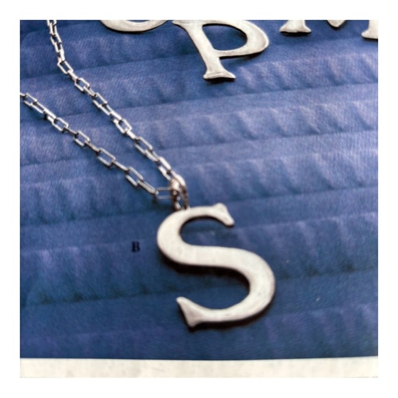 Silpada .925 Silver Initial Pendant Necklace letter S - Picture 1 of 3